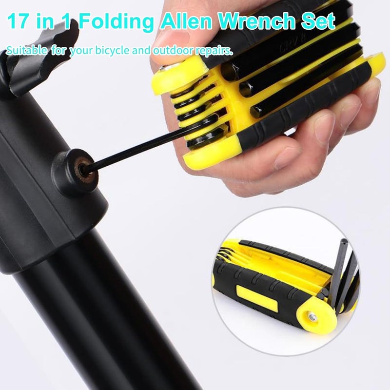 Warmtree 17-Piece Folding Allen Wrench Set | Metric & SAE Sizes | 2-Pack Portable Hex Tool for Home Repair & Professional Use - Image 3